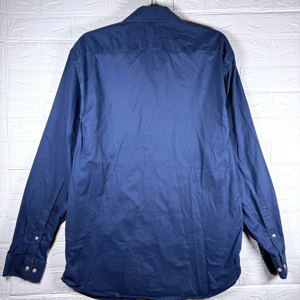 Banana Republic Button Down Shirt Mens XL Blue Long Sleeve Business Casual